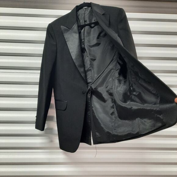 FWI Formal Wear International Tuxedo Jacket Mens Size 36L Black Blazer - Picture 3 of 9